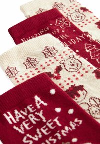 Next CHRISTMAS ANKLE 4 PACK - REGULAR FIT - Sokid - winnie the pooh