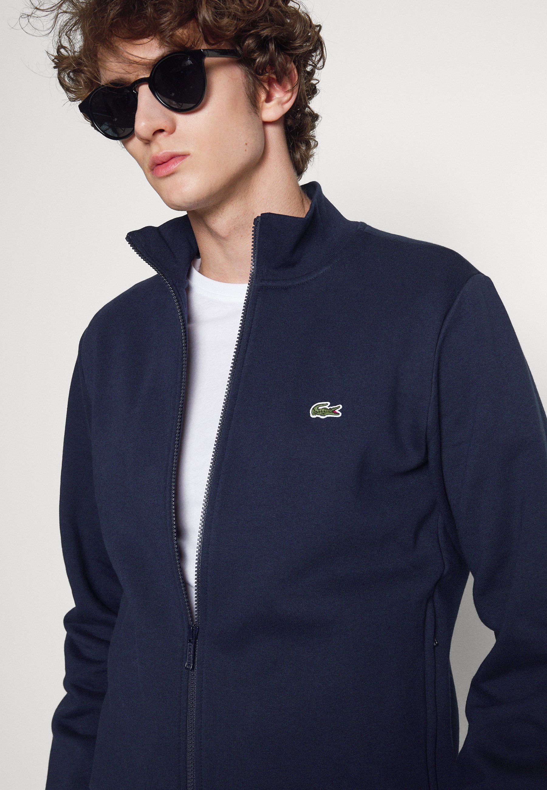 lacoste sweatshirt zip