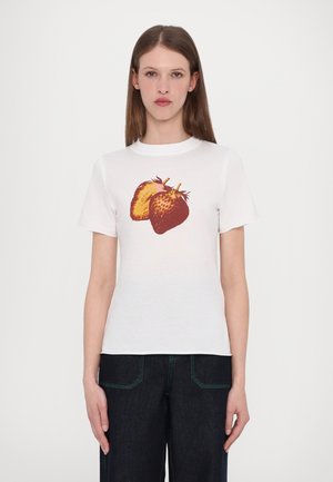 DUOMO - Print T-shirt - optical white