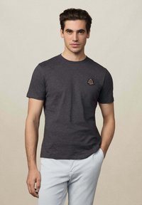 Hackett London Osnovna majica kratkih rukava - dark grey marl