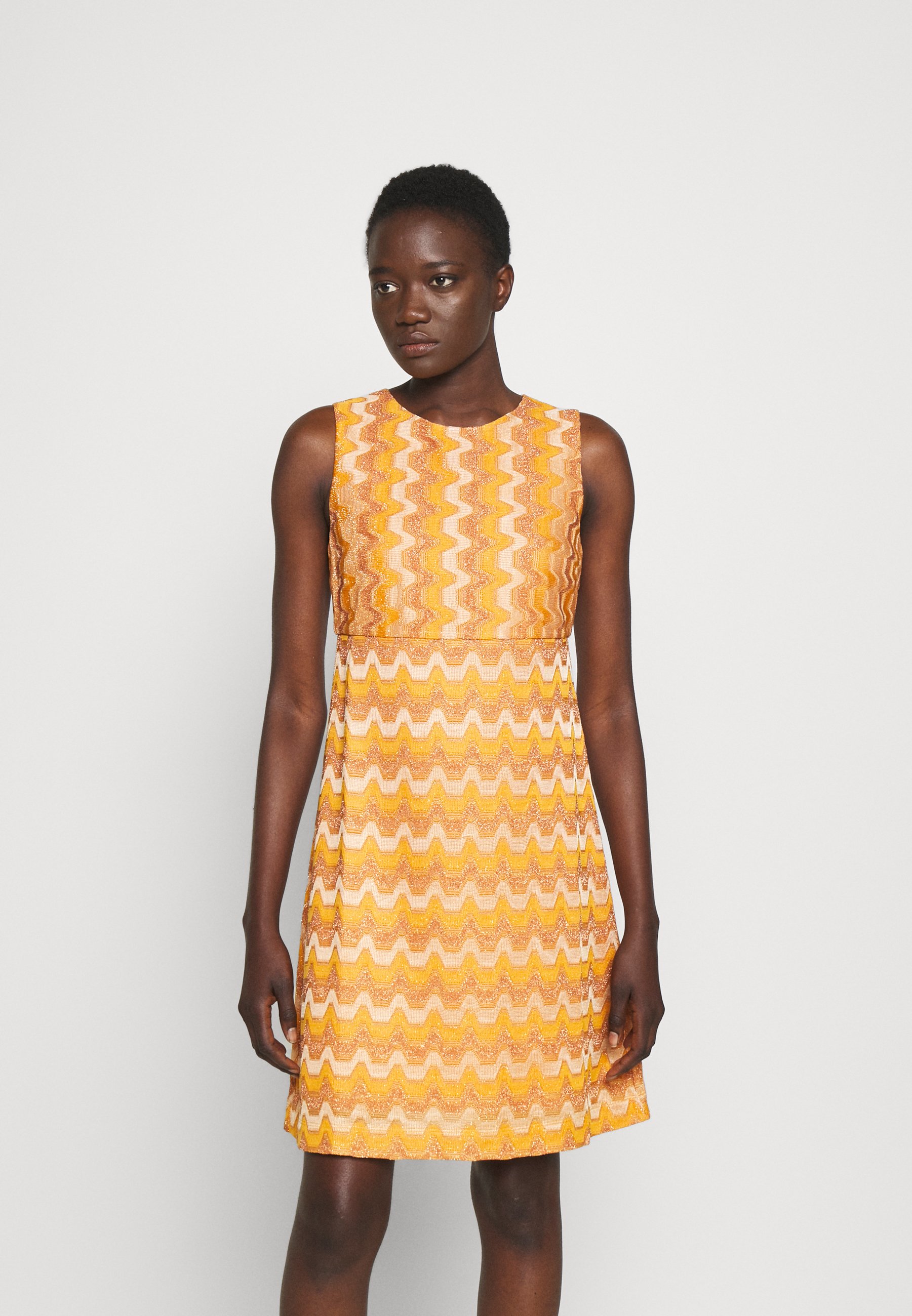 M Missoni SLEEVELESS DRESS - Abito in maglia - pumpkin/arancione - Zalando .it