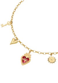 NALI HEART CHARMS  - Collar - gold red white