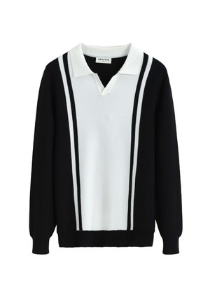 À COL V - Pullover - noir