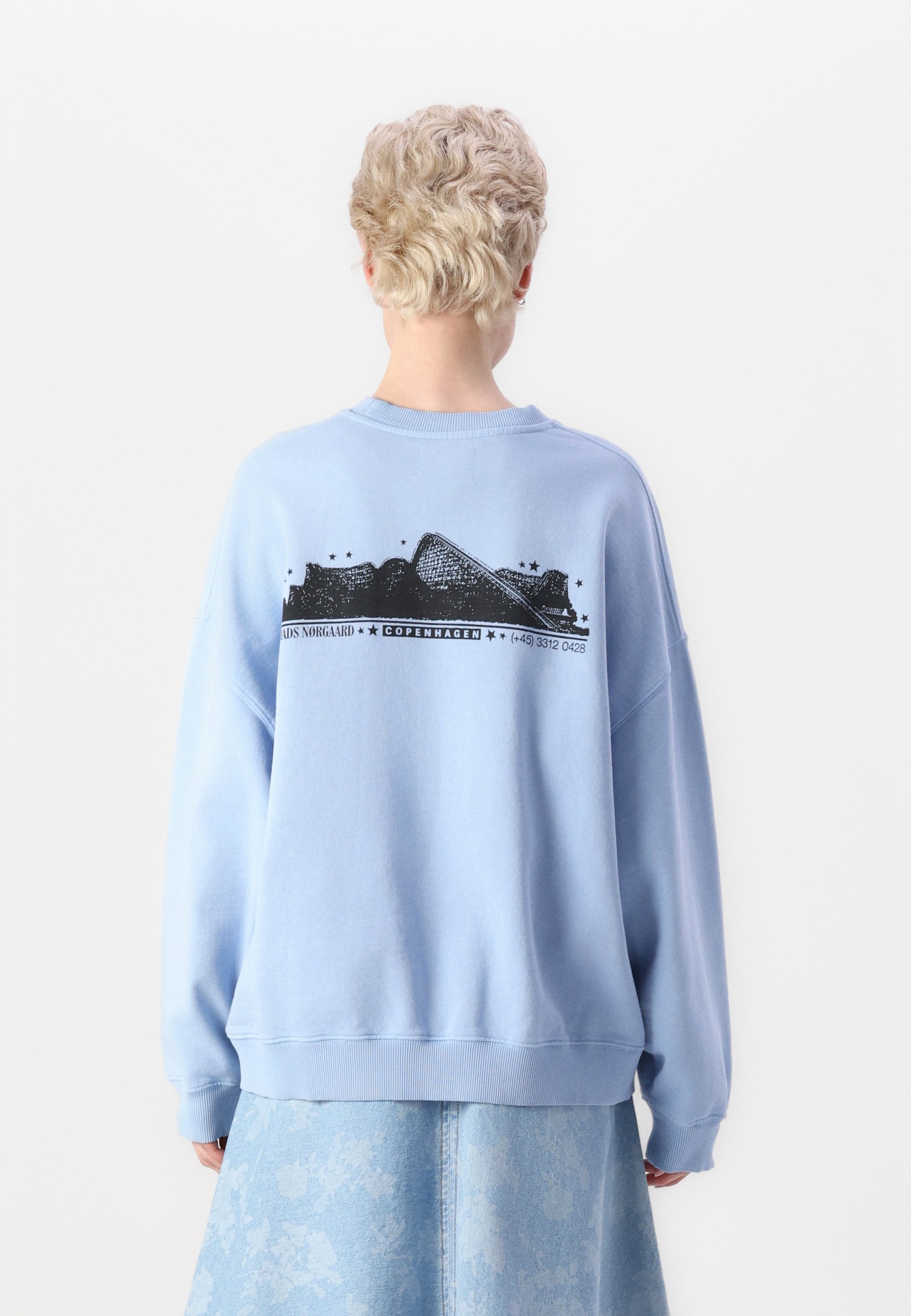 Mads Nørgaard COMPACT ATLI - Sweatshirt - light blue/lyseblå