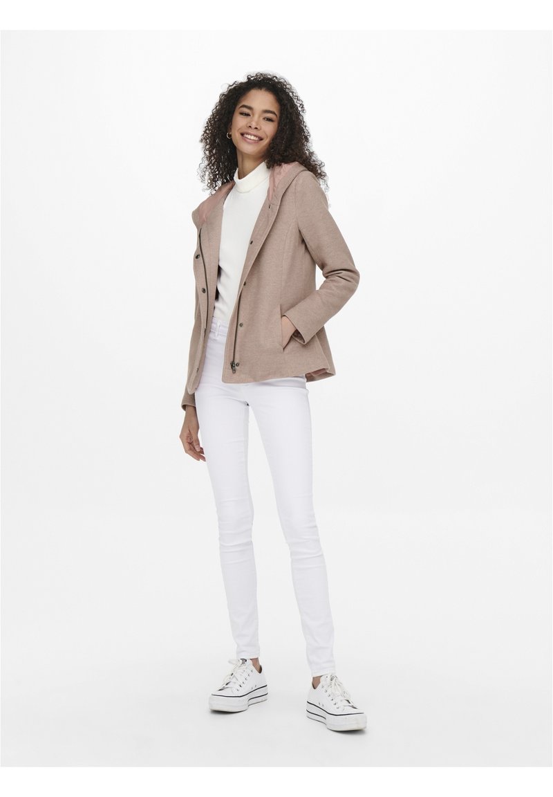 ONLY ONLNEWSEDONA LIGHT SHORT JACKET  - Giacca leggera - mocha mousse melange