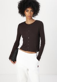 Samsøe Samsøe SONNET CARDIGAN - Casaco de malha - chocolate torte