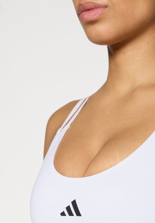 adidas OPTIME - Light support sports bra - white — foto 6