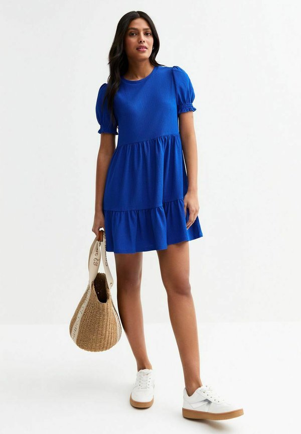 TEXTURED SHORT SLEEVED SMOCK - Freizeitkleid