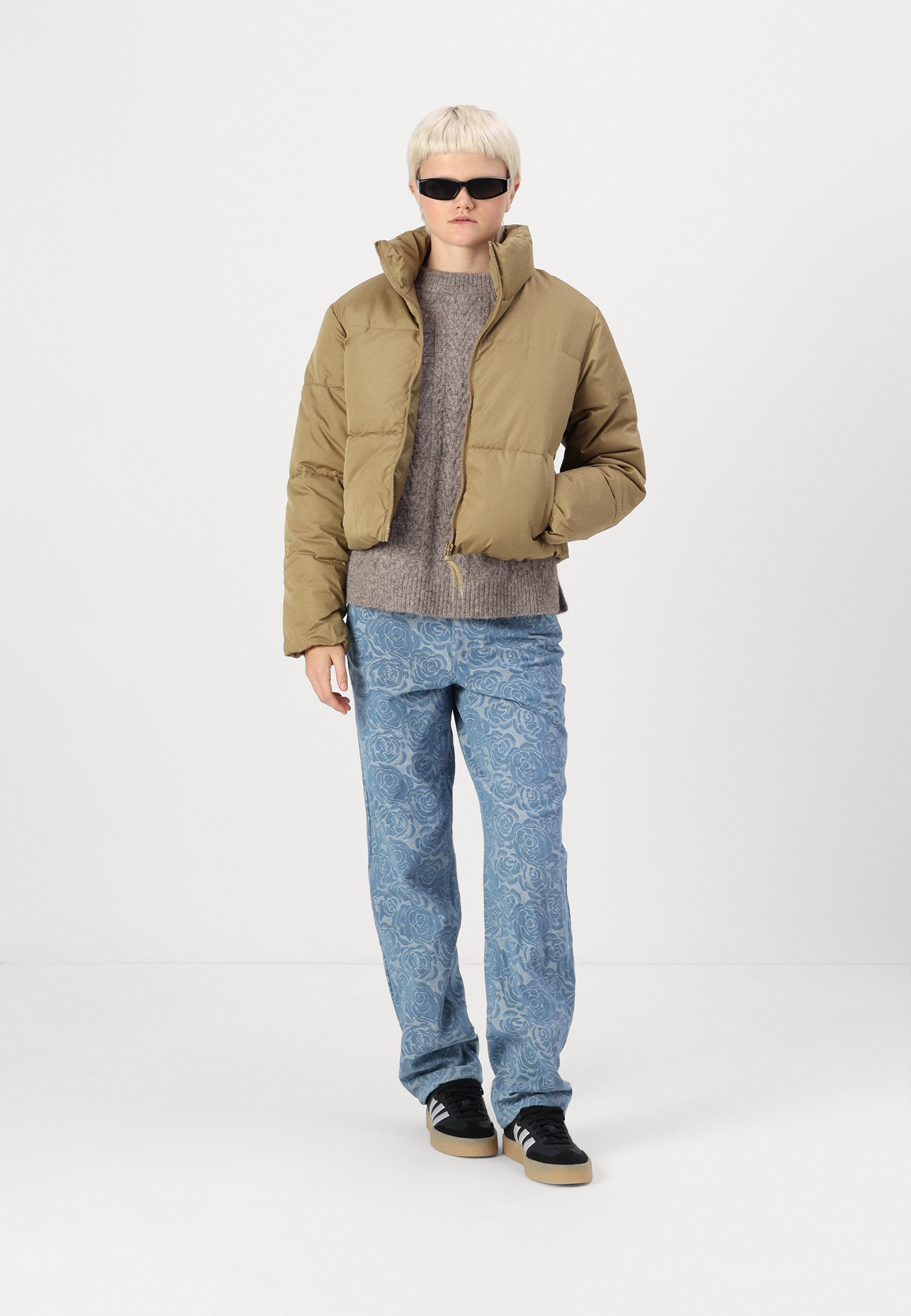 JJXX JXSOLVEJ PUFFER JACKET - Winter jacket - kelp/beige - Zalando