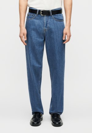 Široke kavbojke - medium blue denim