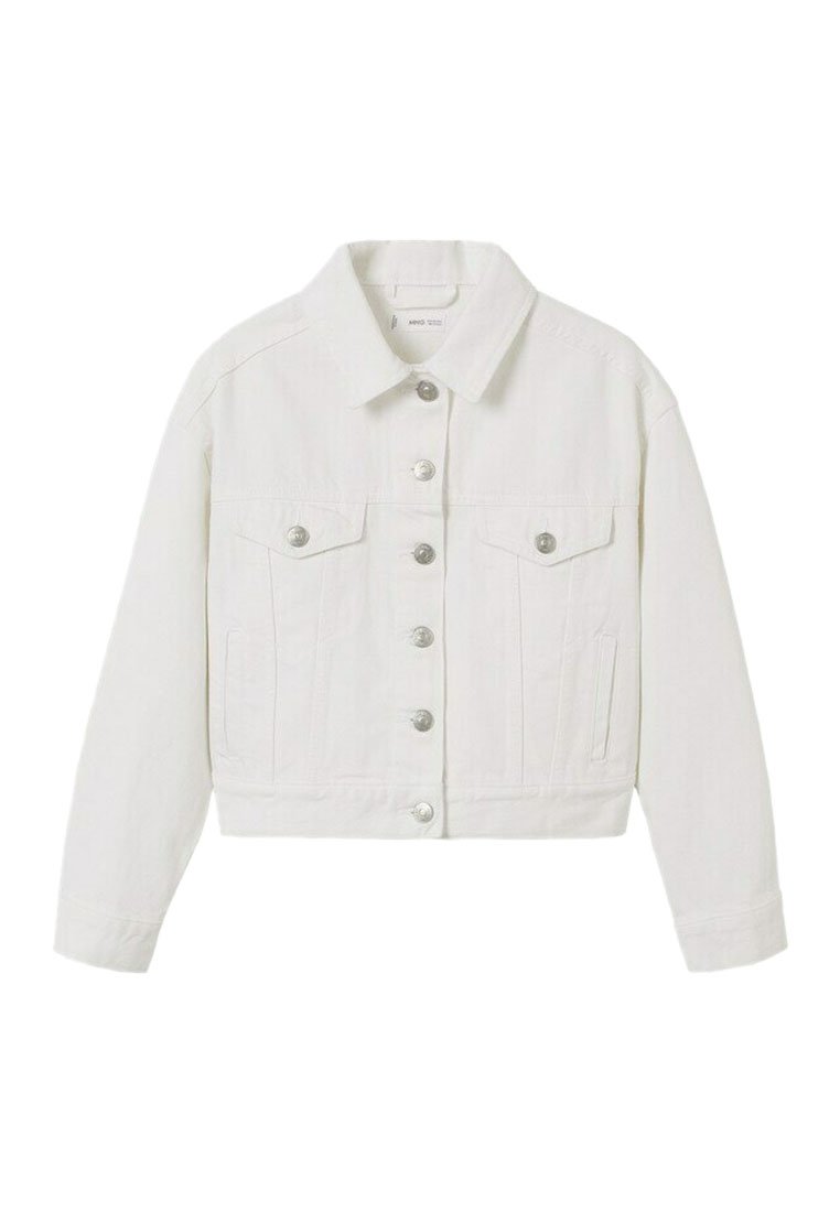 mango white denim jacket
