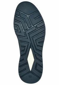 Apavu zole ar strukturētu, tumši zilu rakstu, ar leņķainām griezumiem un centrālu baltu akcentu, kurā iegravēts "bugatti". Izmērs 42.