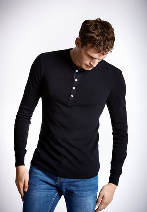 Schiesser Camiseta de manga larga - schwarz