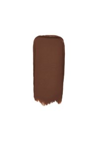 Campione di vernice marrone con una texture liscia e opaca. La forma rettangolare presenta una tonalità ricca e profonda con finitura a pennellate.