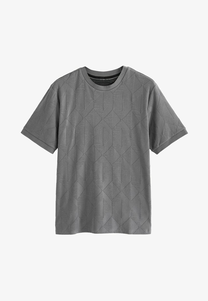 Next TEXTURE REGULAR FIT - Majica kratkih rukava s printom - grey
