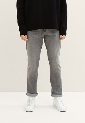 TOM TAILOR JOSH - Jeans Straight Leg - used light stone grey denim