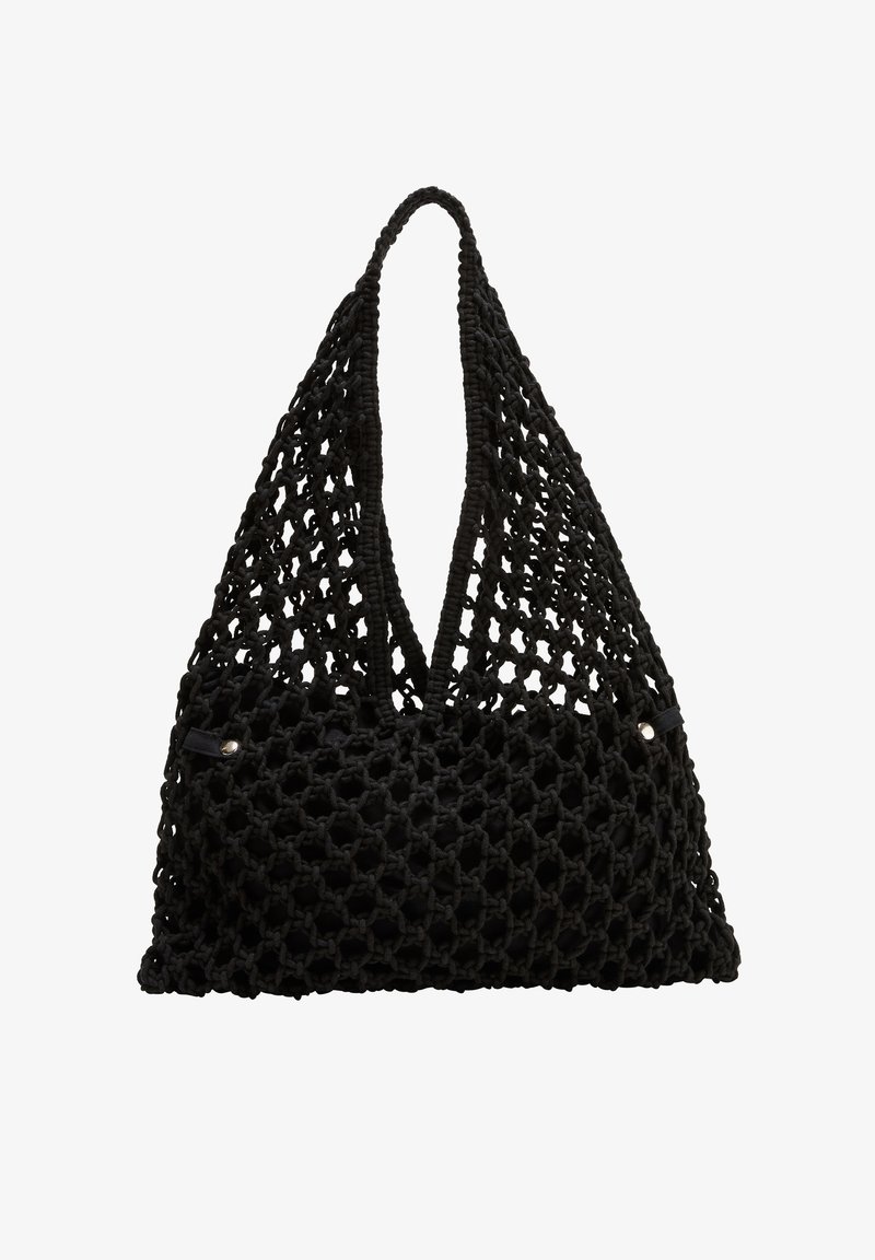 s.Oliver MACRAMEE-SHOPPER - Handtasche - schwarz