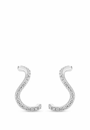 ELLERA WAVES - Øreringe - silver coloured white