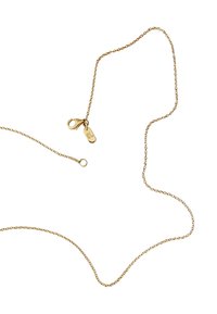 Design Letters HALSKETTE MIT GROß INITIAL CHARM GOLD (A-Z) - Halskette - gold-coloured