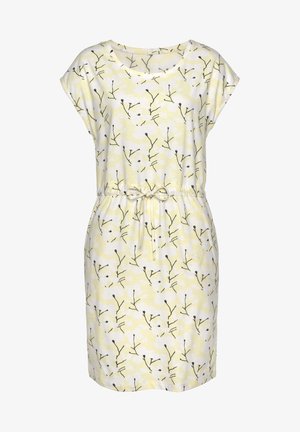 Beach Time Jersey dress - gelb creme bedruckt