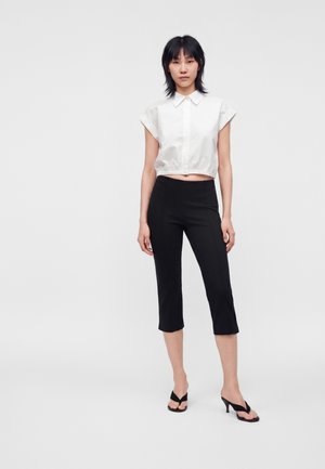 GAP CROPPED SHIRT - Chemisier - optic white