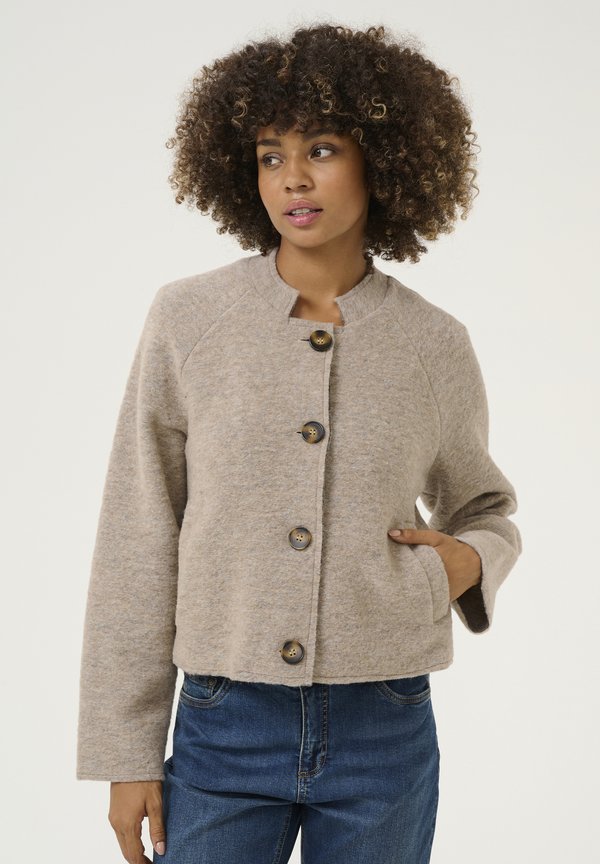 CUGINNY BIRGITH - Strickjacke - dune