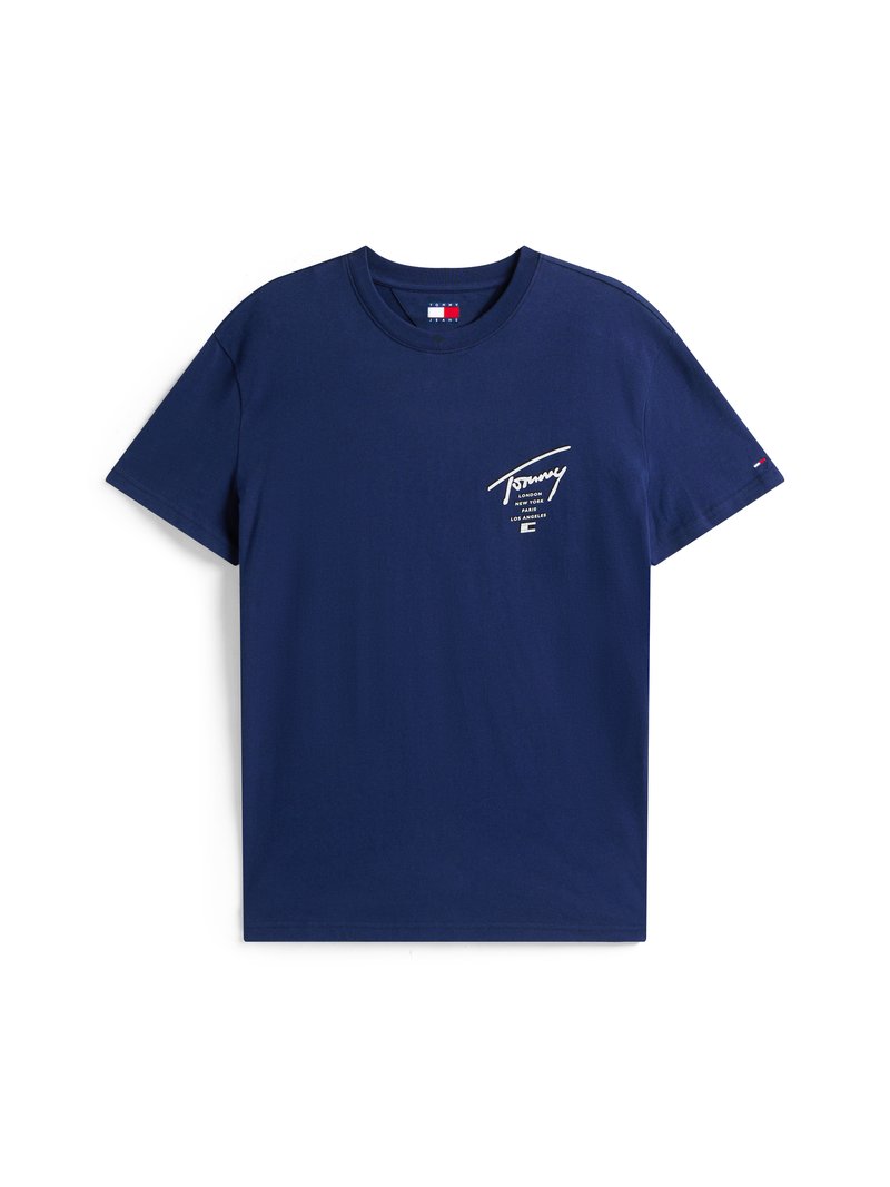 Tommy Jeans T-shirt print donkerblauw