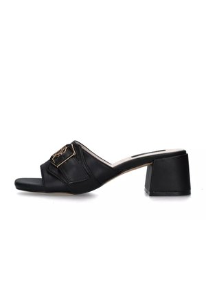 Ciabattine con tacco - black