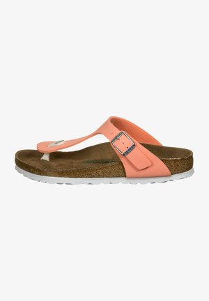 GIZEH - T-bar sandals - brushed flamingo
