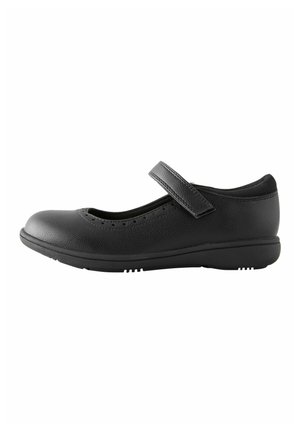 Next, WIDE FIT (G) FIT - SCHOOL BROGUE DETAIL MARY JANE SHOES . - Ankle strap ballet pumps - black matt