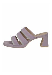 Unselected, lavender suede