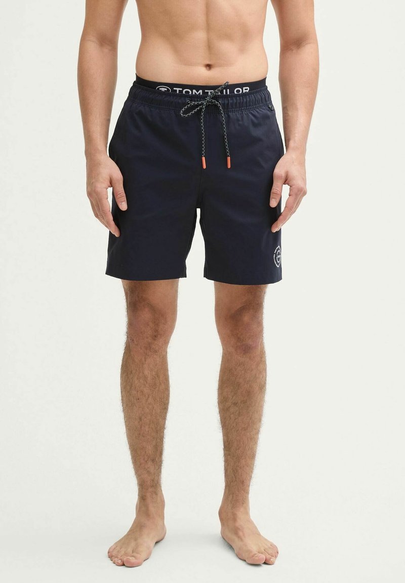TOM TAILOR MIT LOGO-SCHRIFTZUG - Fürdőnadrág - sky captain blue