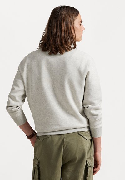 Polo Ralph Lauren DOUBLE-KNIT QUARTER-ZIP PULLOVER - Sweatshirt - light sport heather