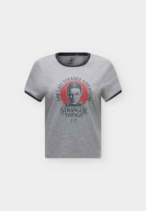 GAP, STRANGER THINGS - Μπλουζάκι με στάμπα - b30 grey heather