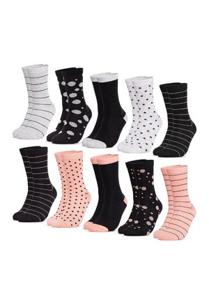 OCCULTO 10 PACK MUSTER - Socken - black lachs