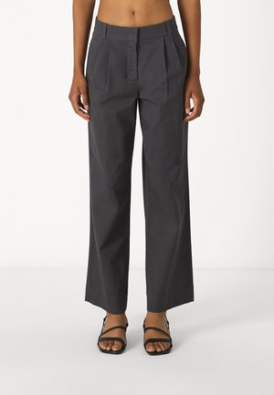 LOW RISE WIDE LEG  - Pantalon classique - asphalt
