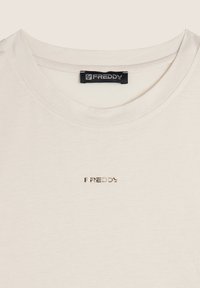Freddy CORTA IN CON MANICHE EFFETTO - Camiseta básica - white sand