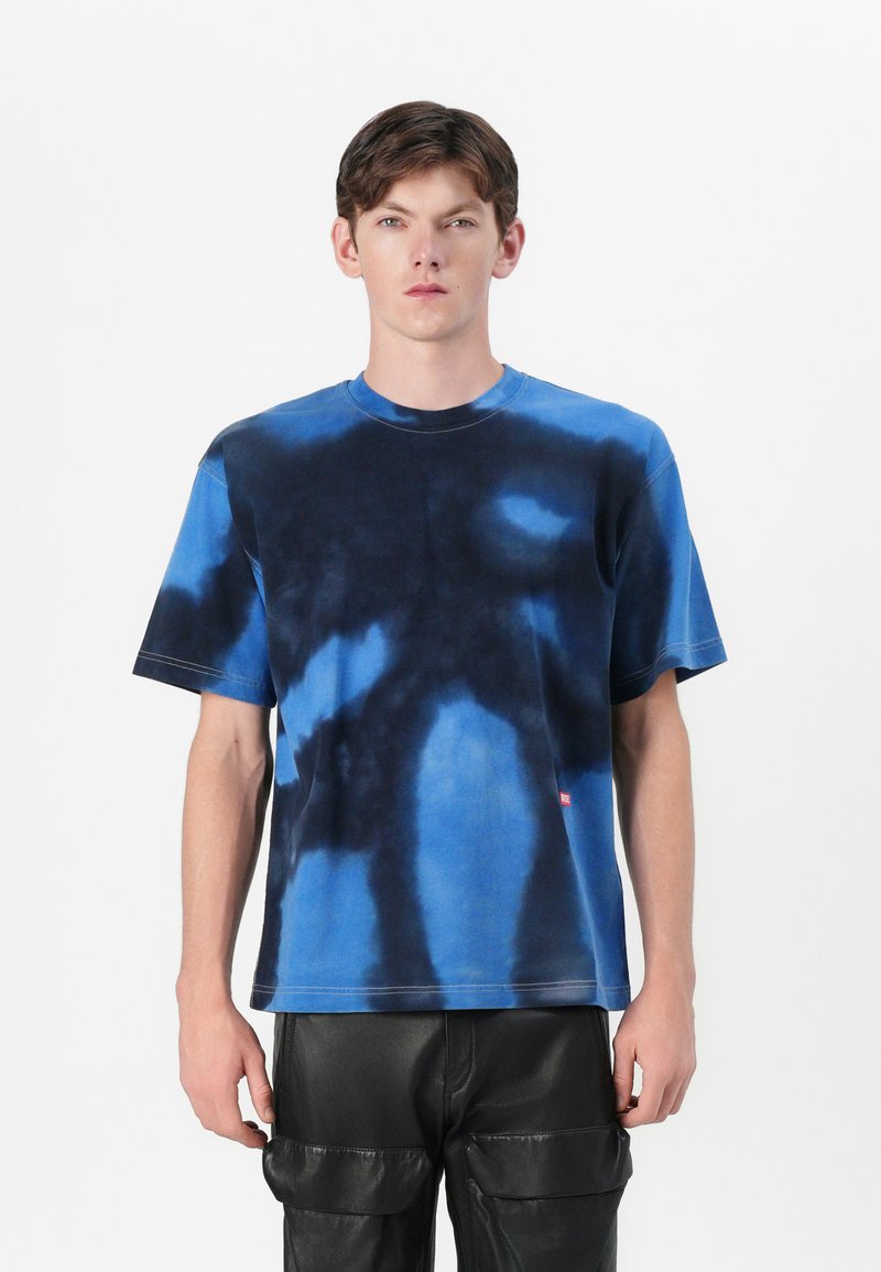 Diesel T-shirt print blauw