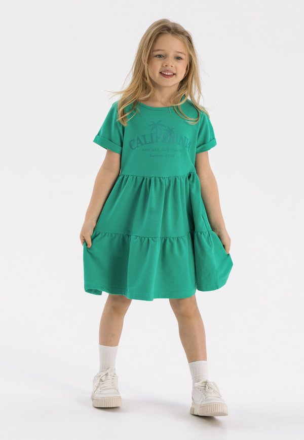 SHORT SLEEVE TIERED - Jerseykleid