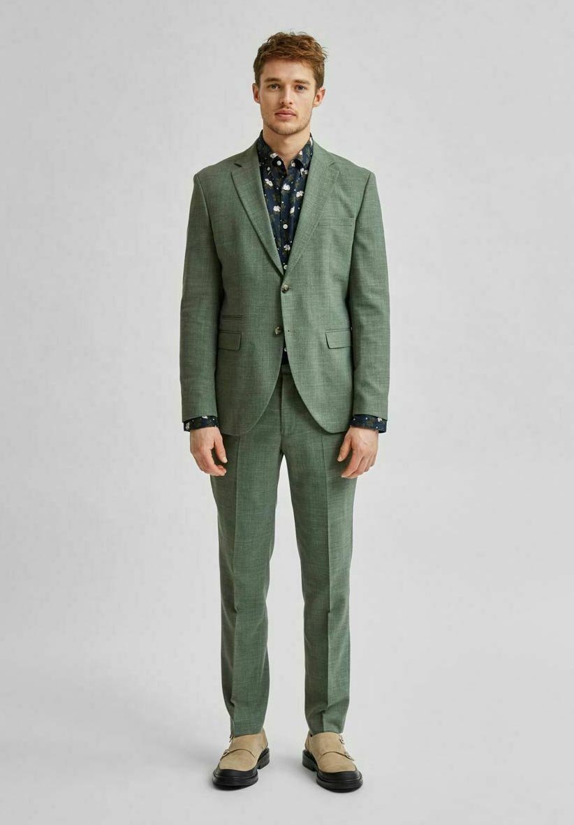 forest green suit jacket