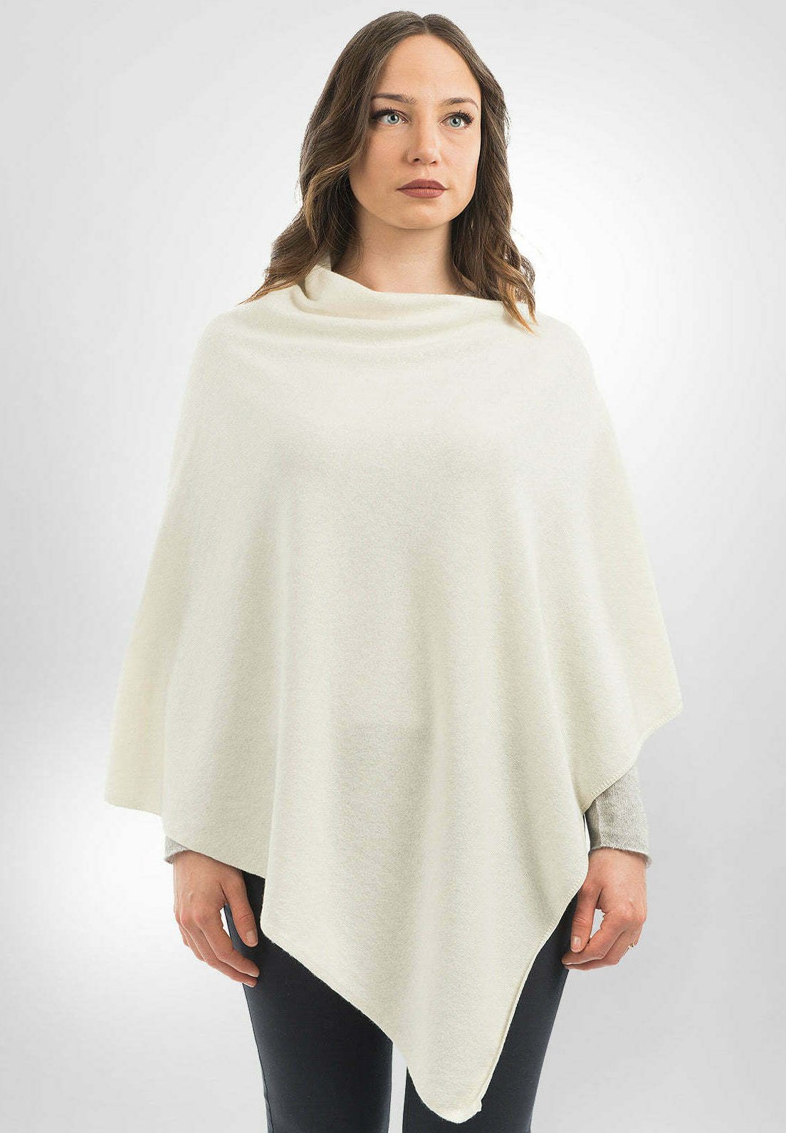 Dalle Piane Cashmere BLEND - Poncho - bianco