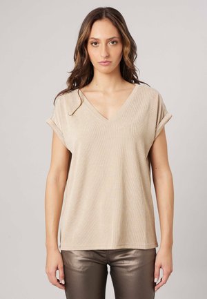 DEELUXE, DEELUXE ORIGINAL T-SHIRT KRIVIA - T-shirt print - beige