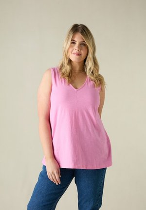 V NECK - Top - pink