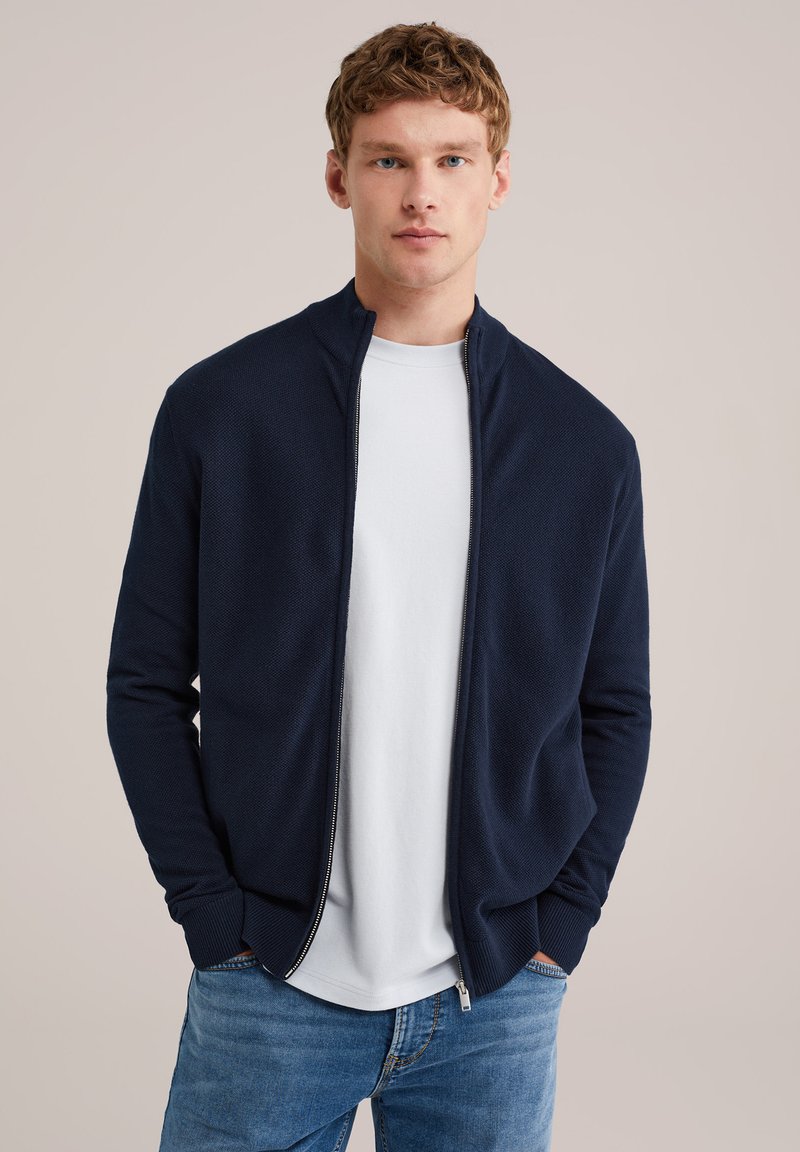 WE Fashion Neuletakki - navy blue