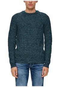 QS MIT RAGLANÄRMEL - Strickpullover - petrol