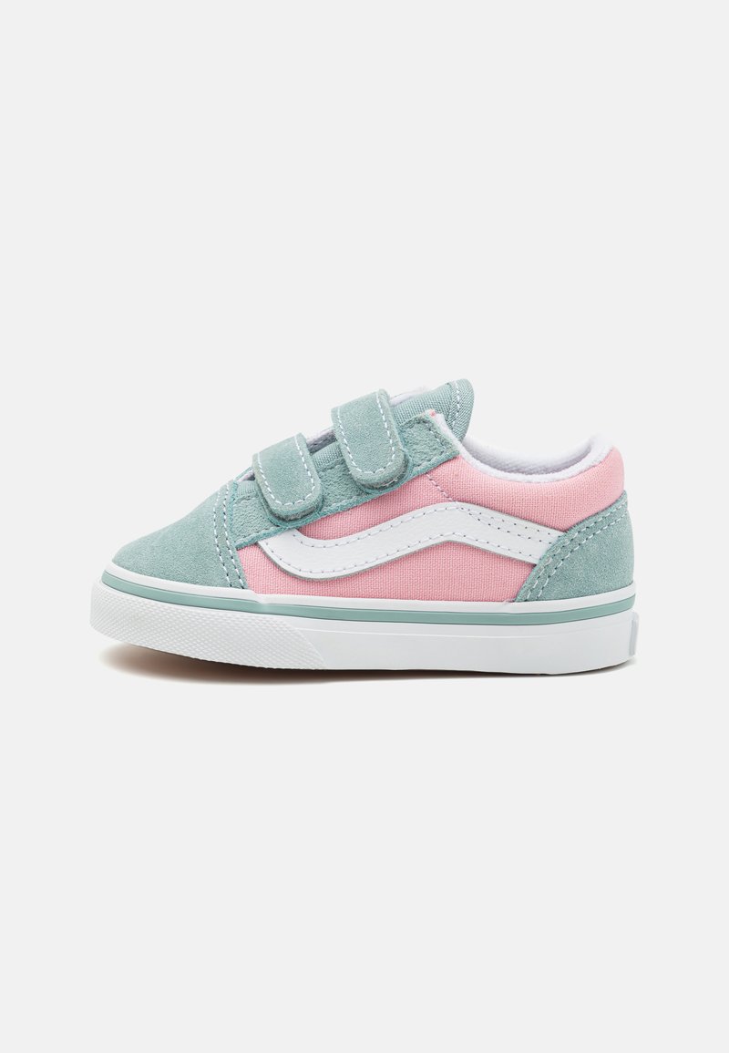 Vans OLD SKOOL V UNISEX - Tossud - blue/pink