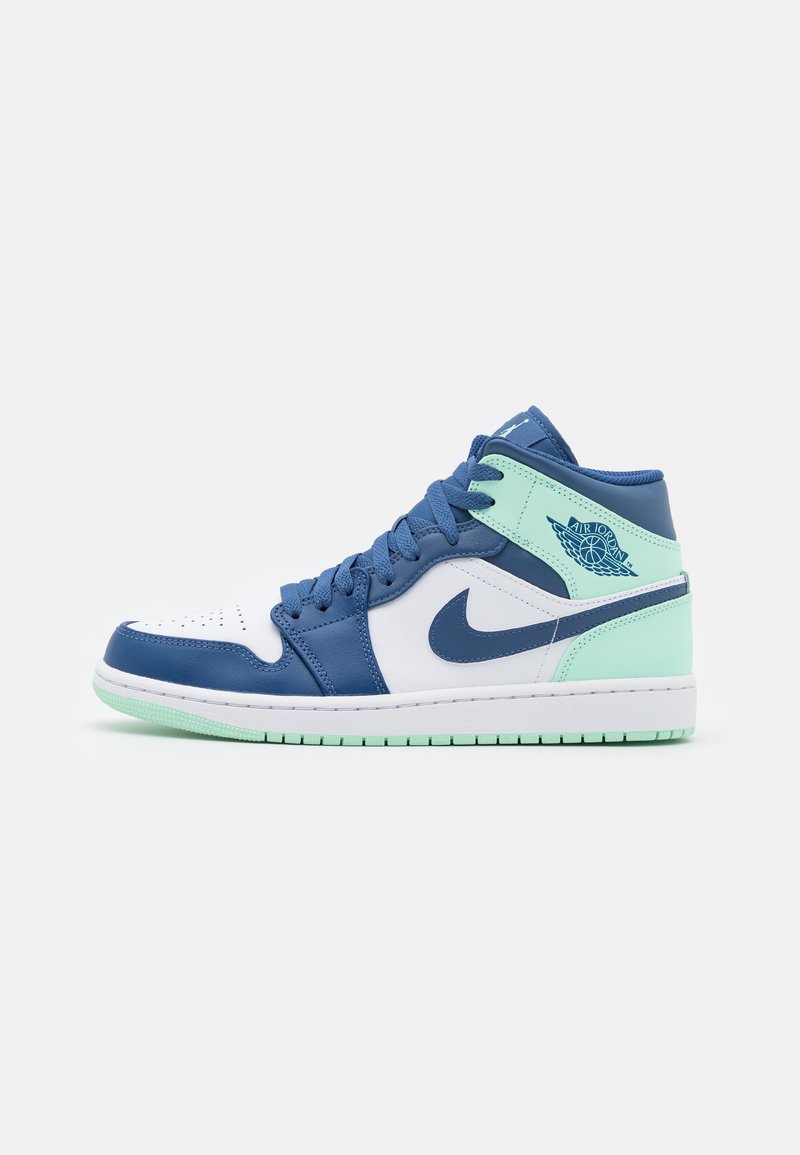 Jordan AIR JORDAN 1 MID - Sapatilhas de cano alto - mystic navy/mint foam/white