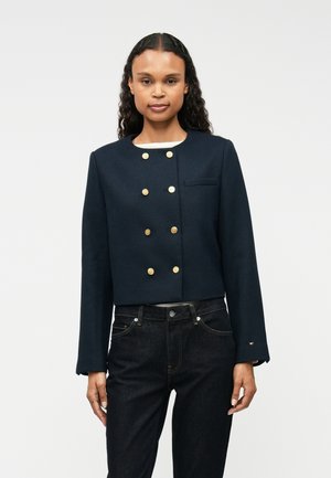 PREPPY TEXTURE LADY JACKET - Sacou - dark night navy