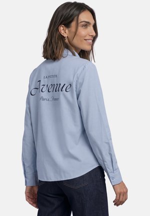 Street One, OXFORD HEMDBLUSE MIT BACKPRINT - Chemisier - northern blue