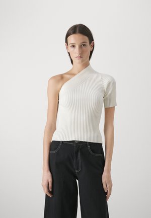 AERON SHORT SLEEVED - Trükipildiga T-särk - creme